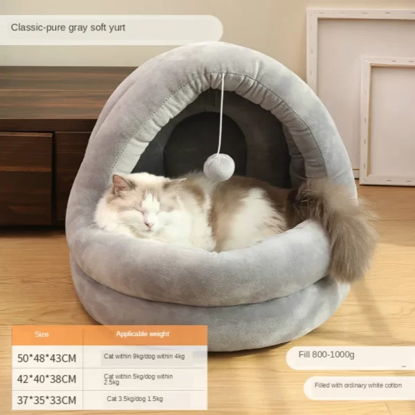 Cat Doghouse Winter Warm Four Seasons Universal Cat House House Villa Fully Enclosed Pet Supplies
